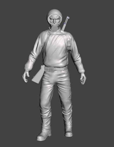 Figura Muñeco El Eternauta 15cm De Alto + Base - Imp 3d