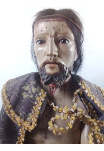 Escultura Em Madeira Cristo Século X I X Português (Usado)