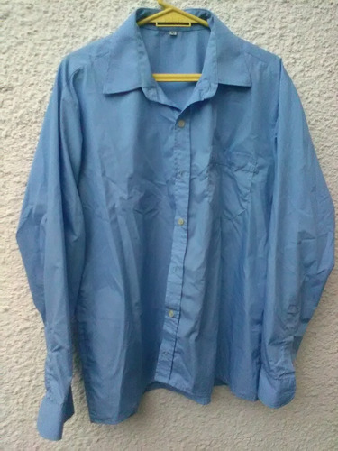 Camisa Celeste Manga Larga Talle 42.