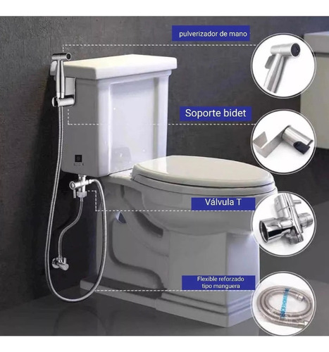 Bidet Wc Acero Inoxidable Ducha Higiénica Árabe