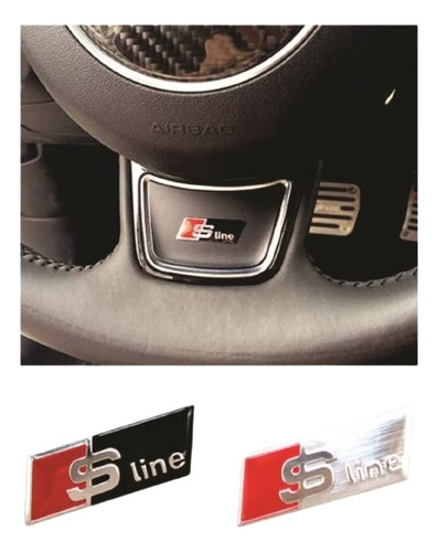 Emblema S-line Audi  Lataria, Volante, Painel