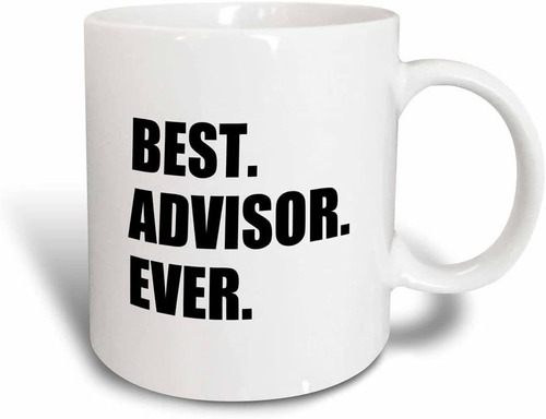 3drose Best Advisor Ever-bold Black Text-fun Work And Job Pr