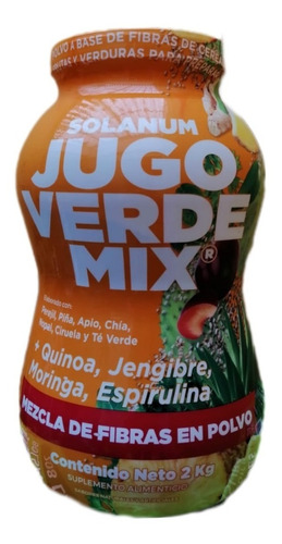 Jugo Verde Mix Solanum Super Food En Polvo Con Quinoa 2 Kg