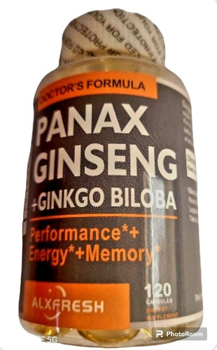 Panax Ginseng + Ginkgo Biloba Energy+ Memory 120 Capsulas