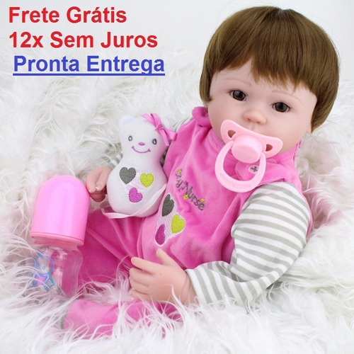 Boneca Reborn Bebe Larinha | Pronta Entrega + 12x Sem Juros