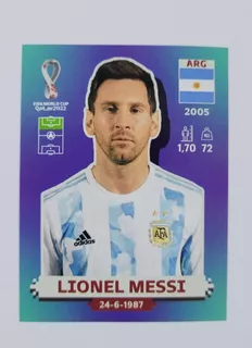 Lionel Messi Argentina 20 Qatar 2022 Panini Álbum