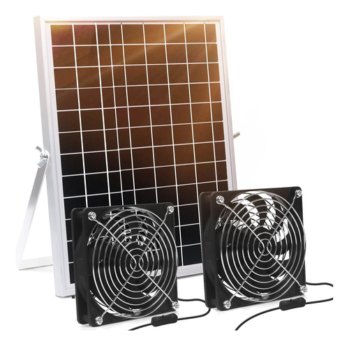 Ventilador De Panel Solar, Kit De Ventilador Solar De 15 W P