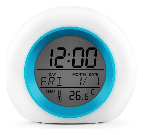 Despertador Infantil - Relógio Digital Wake Up Light Com 7 C