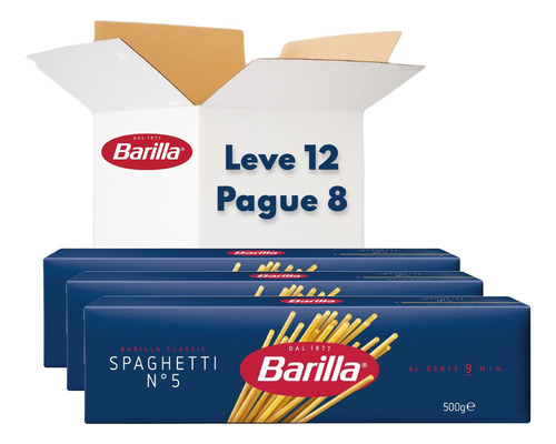 Spaguetti Número 5 Barilla Classic (leve 12 Pague 8) 6kg