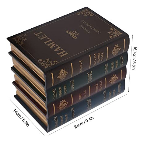 Juego De Libros Falsos, Caja De Almacenamiento De Libros Ant