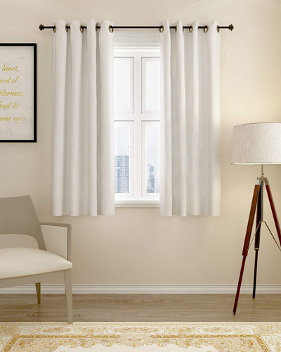 Furinno Collins - Cortina De 52 X 63 Pulgadas, Color Blanco