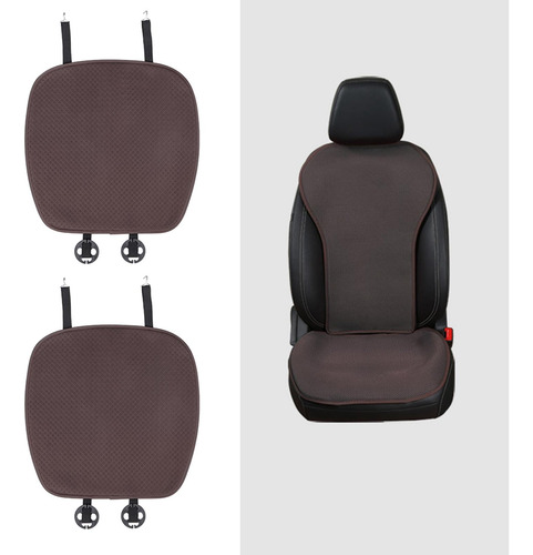 Cojines De Asiento De Coche 2 Cojines Delanteros Café