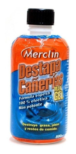 Destapa Cañerias Max Gel Merclin 500ml