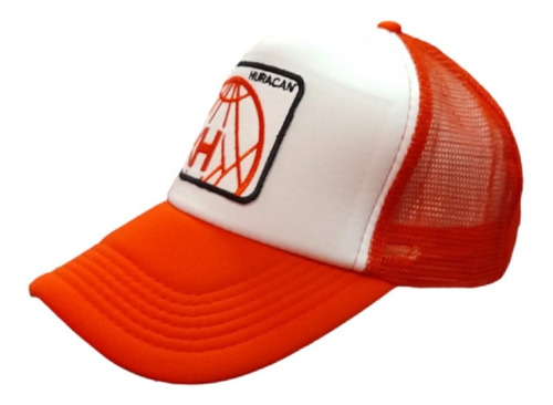 Imagen 5 de 6 de Gorra Trucker Globo 2 Bordado Huracán Rojo/blanco