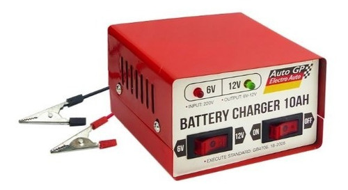 Cargador De Batería 10 Ah. 6v-12v