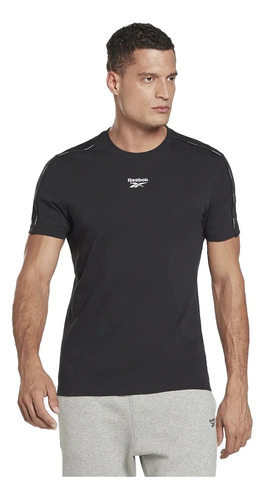 Remera Reebok Wor Piping Tee Hombre Algodon Training Sport