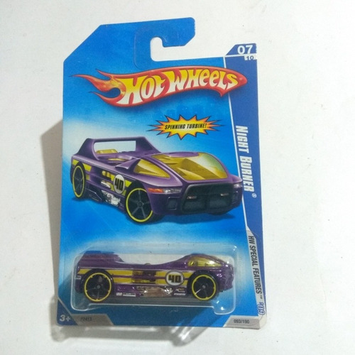 Hot Wheels Special Features Night Burner 93/190 Morado 2008