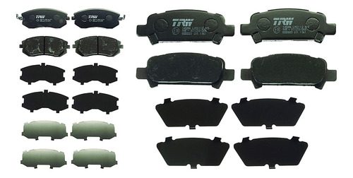 Kit Completo Balatas Bajos Metales Subaru Forester 03 Trw