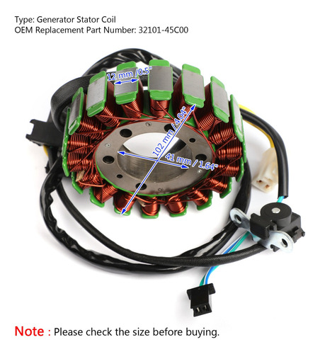Alternador Estátor For Suzuki Vs800 Intruder 800 Vs800gl