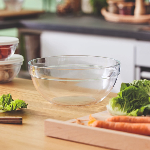 Apilable 26 Bowl De Cocina Tazon Ensaladera Vidrio Frances