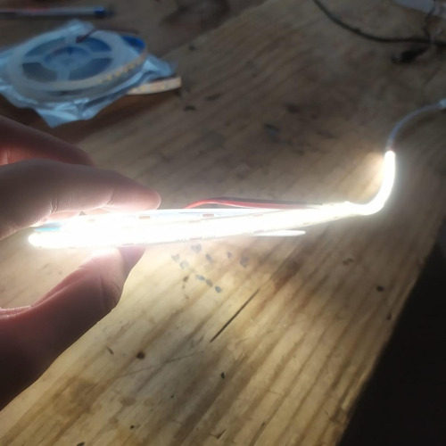 Fita De Led Cob 320led/m Ip20 5 Metros Auto Colante Cor Da Luz 3000k