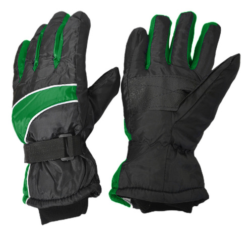 Guantes Invierno Termicos Urbano Moto Impermeable Reforzados Color Verde Talle Unica