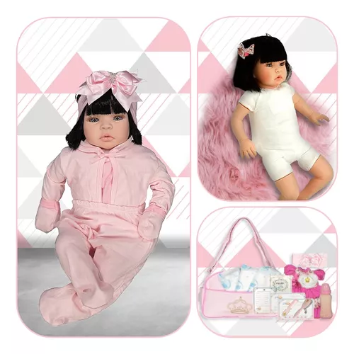 Boneca Bebe Reborn Realista Completa - Chic Outlet - Economize com estilo!