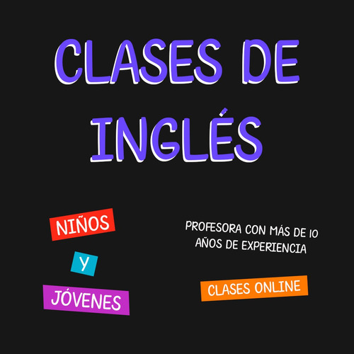 Clases De Inglés - Para Niños Y Jóvenes - Online