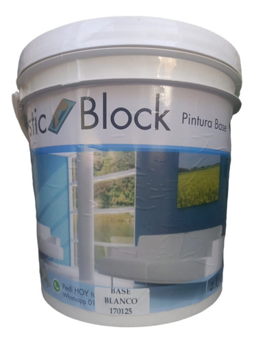 Base Revestimiento Plastic Block 20lts Aqcua Aqcua