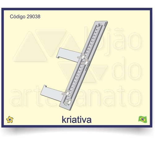 Imagem 2 de 4 de Régua Para Cabelo De Boneca - 29038