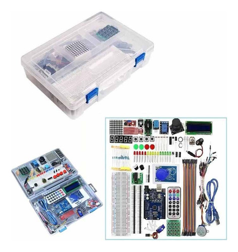 Kit Starter Arduino Compatible Avanzado Con Libro Y Caja