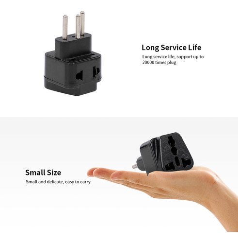 Conector De Conversão Plugue De Soquete Travel To Black Embe