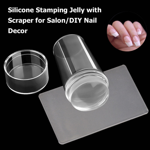 Estampador De Uñas De Silicona Transparente De Doble Cara Co