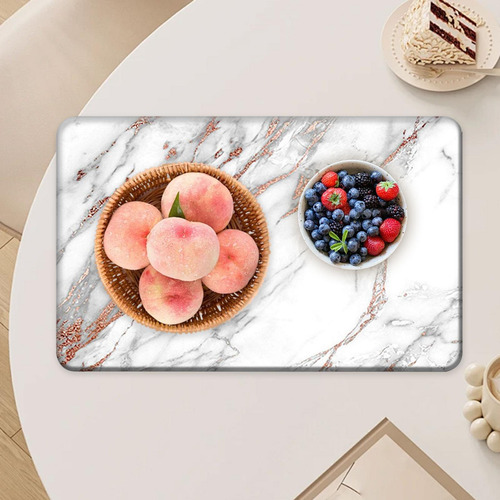 Copa Y Taza Mat De Cocina Counter Platomat Rosa Dorado