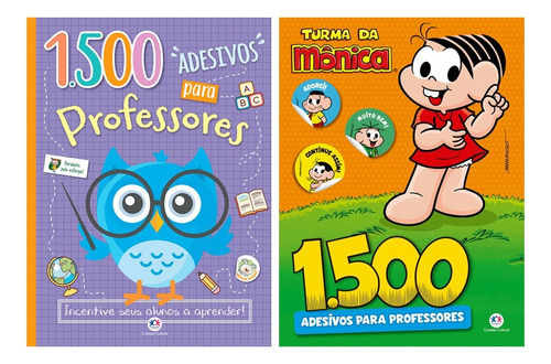 3000 Adesivos Para Professores | Kit Com 2 Livros De 1500