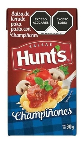 Salsa Para Pasta Hunts Con Champiñones 500 Gr