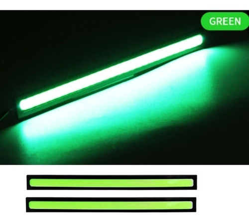 X2 Cinta Luces Tira Led Verde Exploradoras Carro Moto