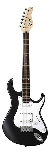 Guitarra eléctrica Cort G Series G110 double-cutaway de álamo satin black con diapasón de jatoba