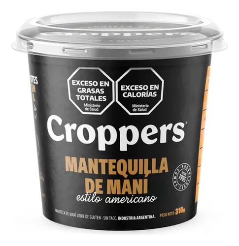 Croppers Mantequilla De Mani Estilo Americano 310gr