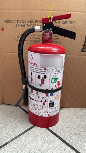 Extintor Certificado 4.5kg Fuego Tipo A B C