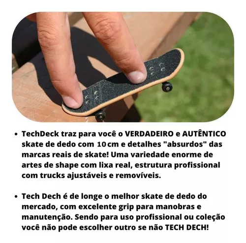 Kit 5 Skate De Dedo Fingerboard Sk8 Truck Lixa Miniatura