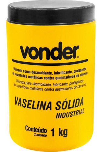 Vaselina Sólida Industrial 1 Kg Vonder