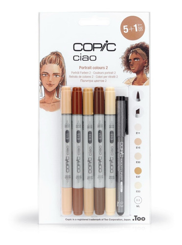 Copic Ciao 5 + 1 Portrait Colours 2 Colores De Retrato