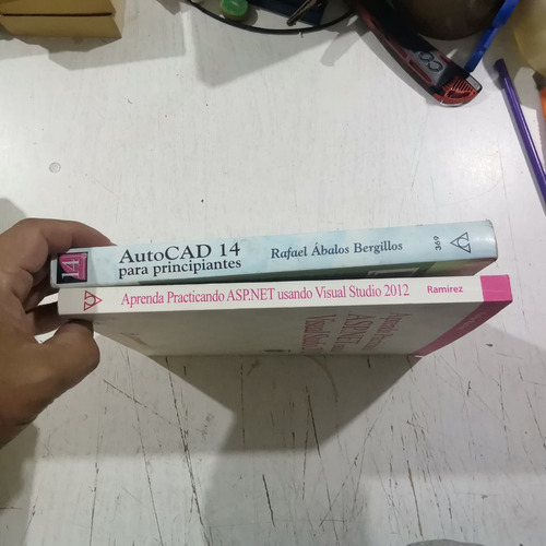 Autocad 14 Y Asp.net Dos Libros Antiguos De Programacion (Usado)