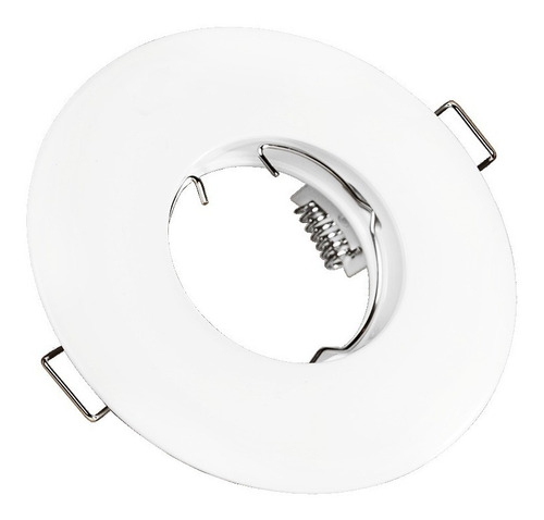 Spot Embutir Fijo Circular Aluminio Ø105mm Inyectado Blanco 