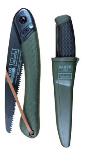 Imagen 6 de 10 de Kit Supervivencia Bahco Cuchillo Con Vaina Y Serrucho Verde