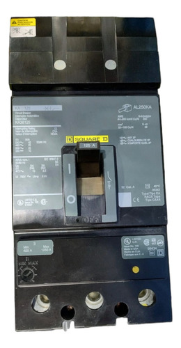 Circuit Breaker Ka36125 Square D Para I-line 125 Amp 3 Polos Frecuencia 50/60 Hz