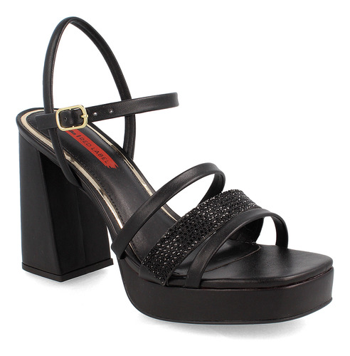 Sandalia Mujer Bata Red Label Daia Negro