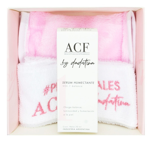 Acf Dadatina Kit Regalo Serum Humectante Vegano Vincha + Pad