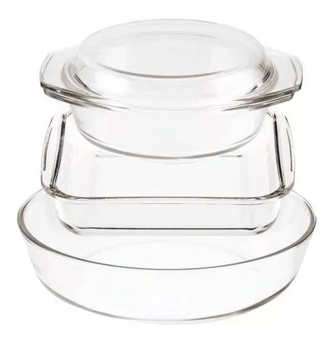 Tartera De Vidrio De 24cm Pyrex Redonda Para Horno